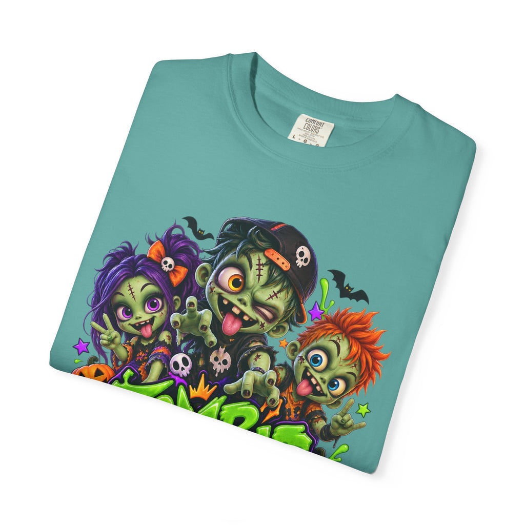 Zombie Party On! – Halloween Zombie Crew Graphic T-Shirt