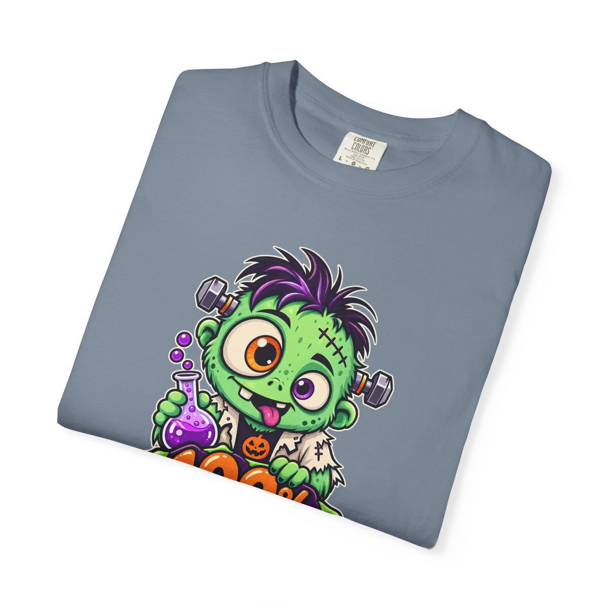 100% Natural. Mostly. – Cute Halloween Lab Monster T-Shirt