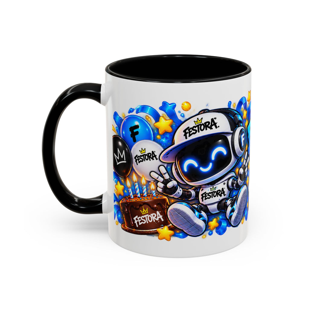 Festora Bot Birthday Mug – Birthday Mode Activated Robot Coffee Cup