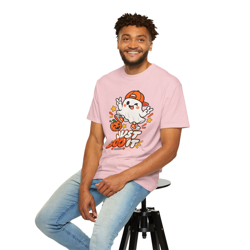 Just Boo It Halloween T-Shirt | Cute Skater Ghost Graphic Tee