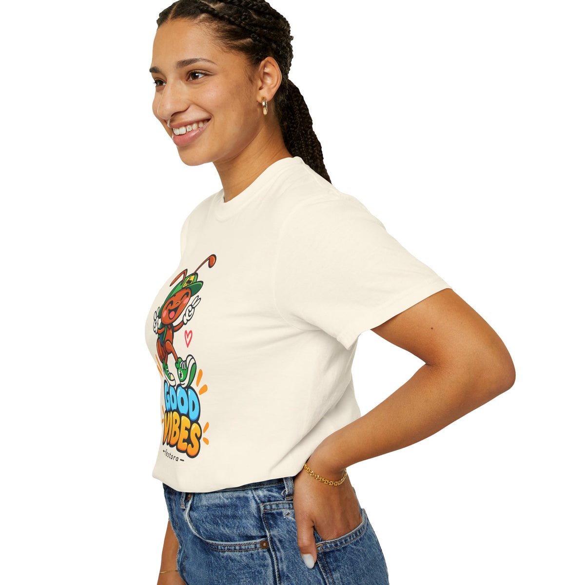 Good Vibes – Happy Ant Graphic T-Shirt