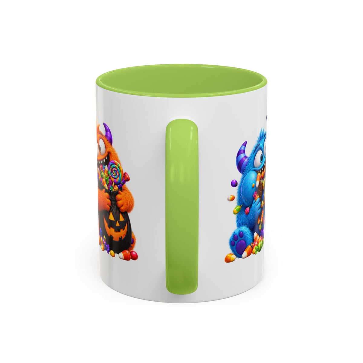 I’m Just Here for the Boos Funny Halloween Monster White Mug