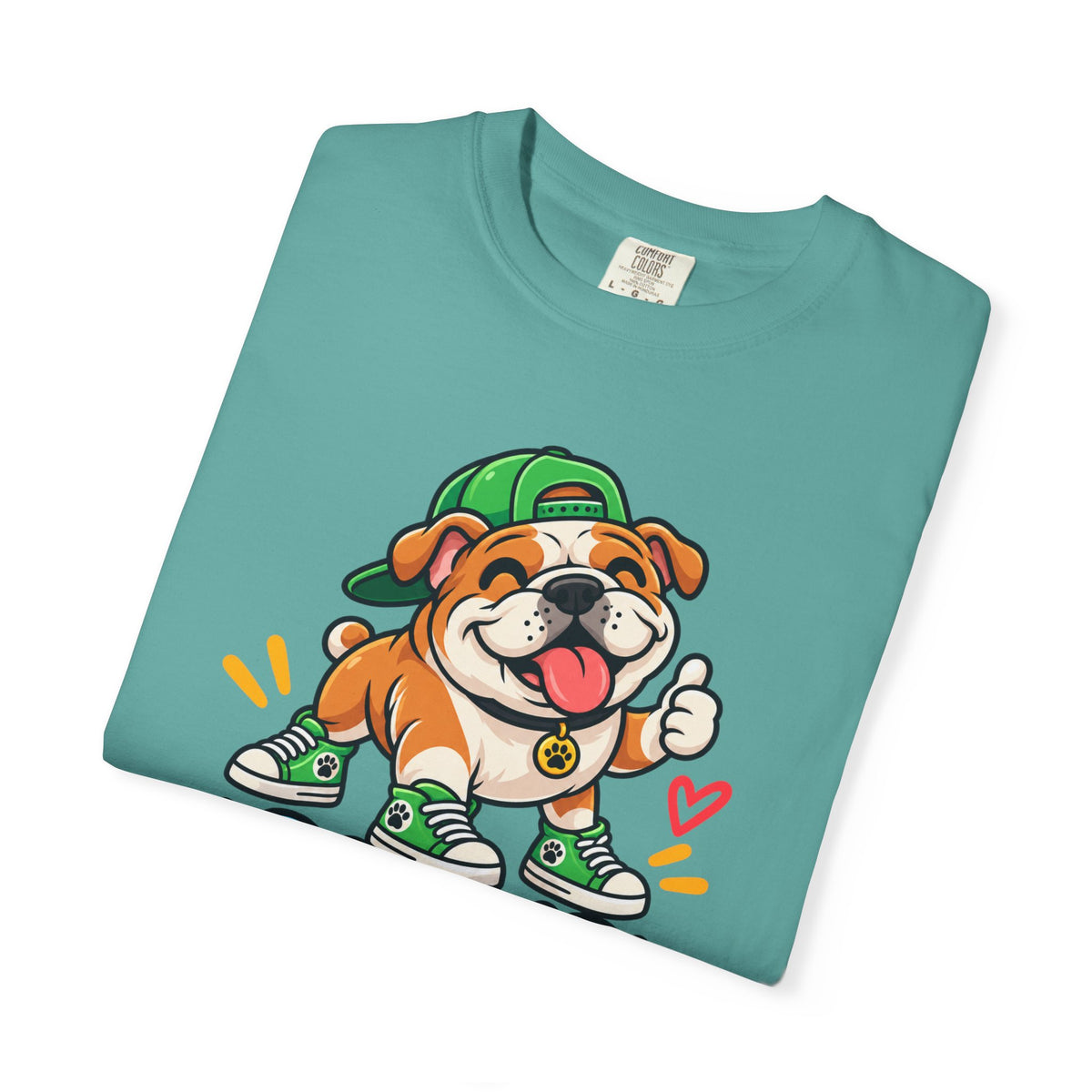 Bark If Happy – Cute Bulldog Graphic T-Shirt