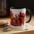 Raise a Little Hell Cute Devils Halloween White Mug