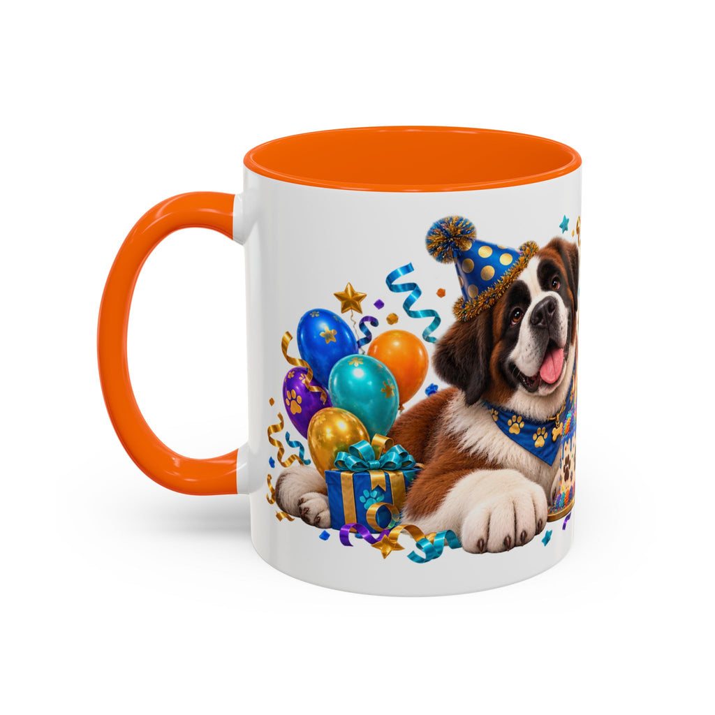 Big Dog Big Wishes Saint Bernard Birthday White Mug