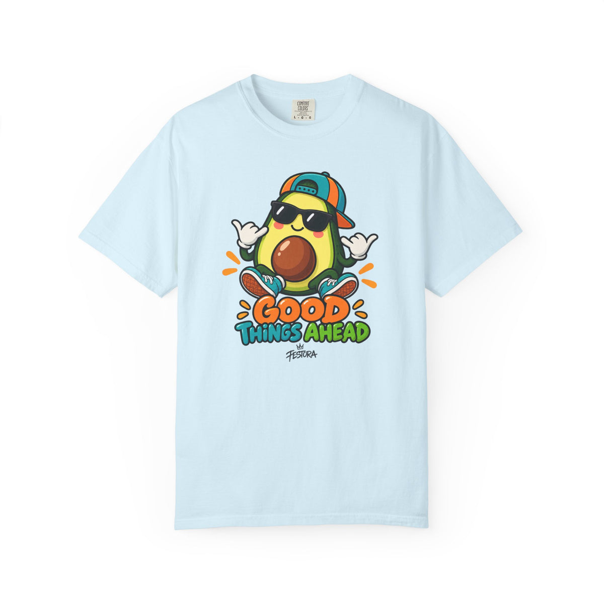 Good Things Ahead Avocado Graphic T-Shirt | Festora Everyday