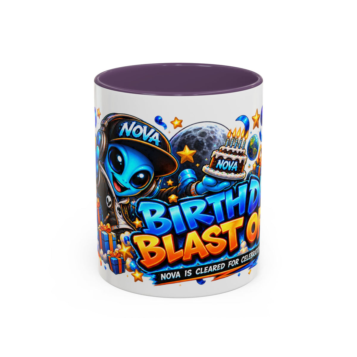 Festora Alien Birthday Mug – Birthday Blast Off Coffee Cup