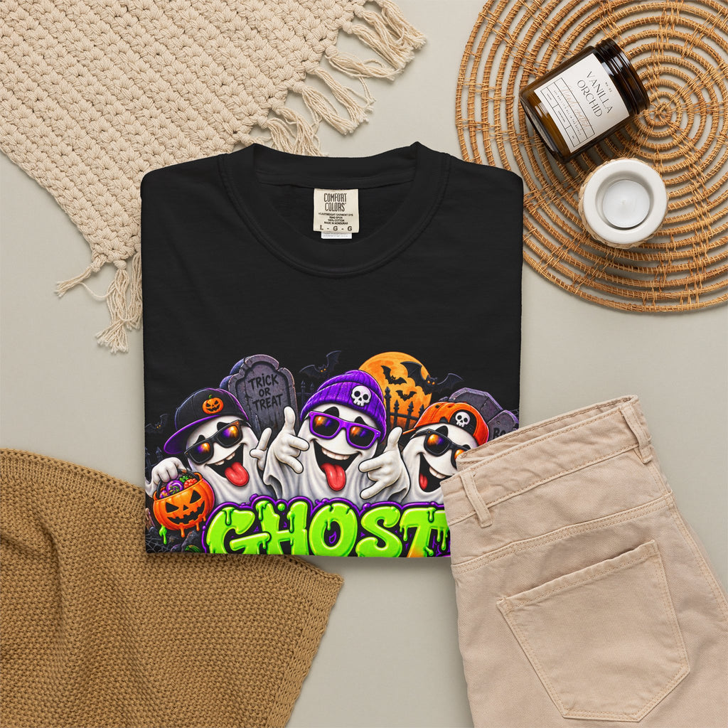 Ghost Gang Halloween T-Shirt – Funny Colorful Ghost Graphic Tee