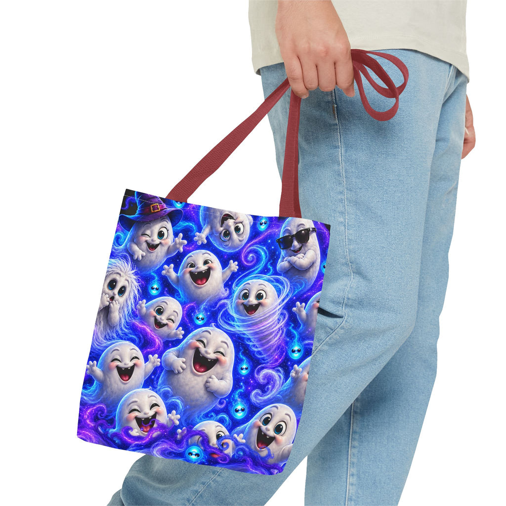 Ghost Friends Tote Bag — Cute Halloween Spirits All-Over Print