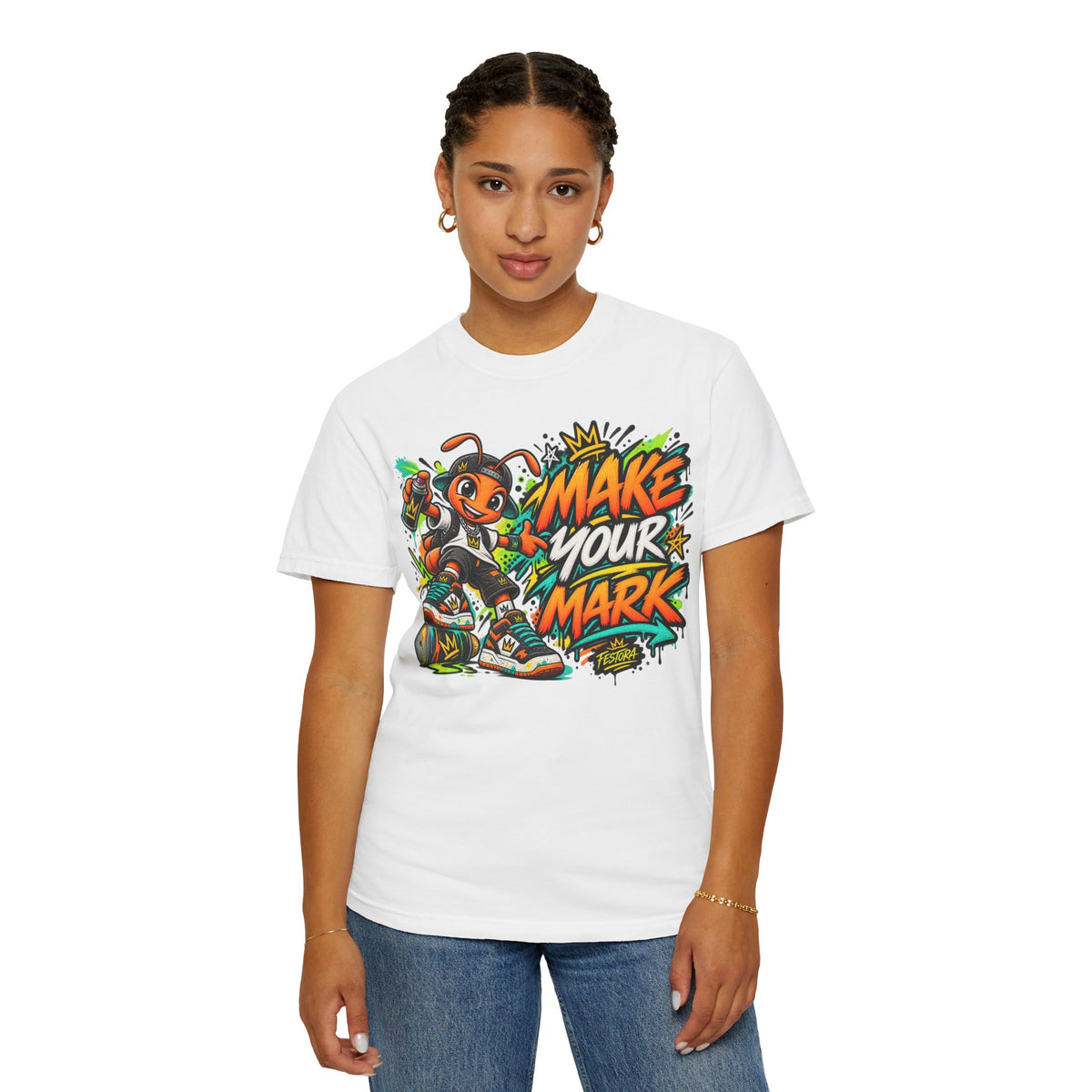 Make Your Mark  Graphic T-Shirt - Streetwear Ant Mascot Design