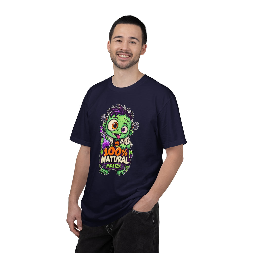 100% Natural. Mostly. – Cute Halloween Lab Monster T-Shirt