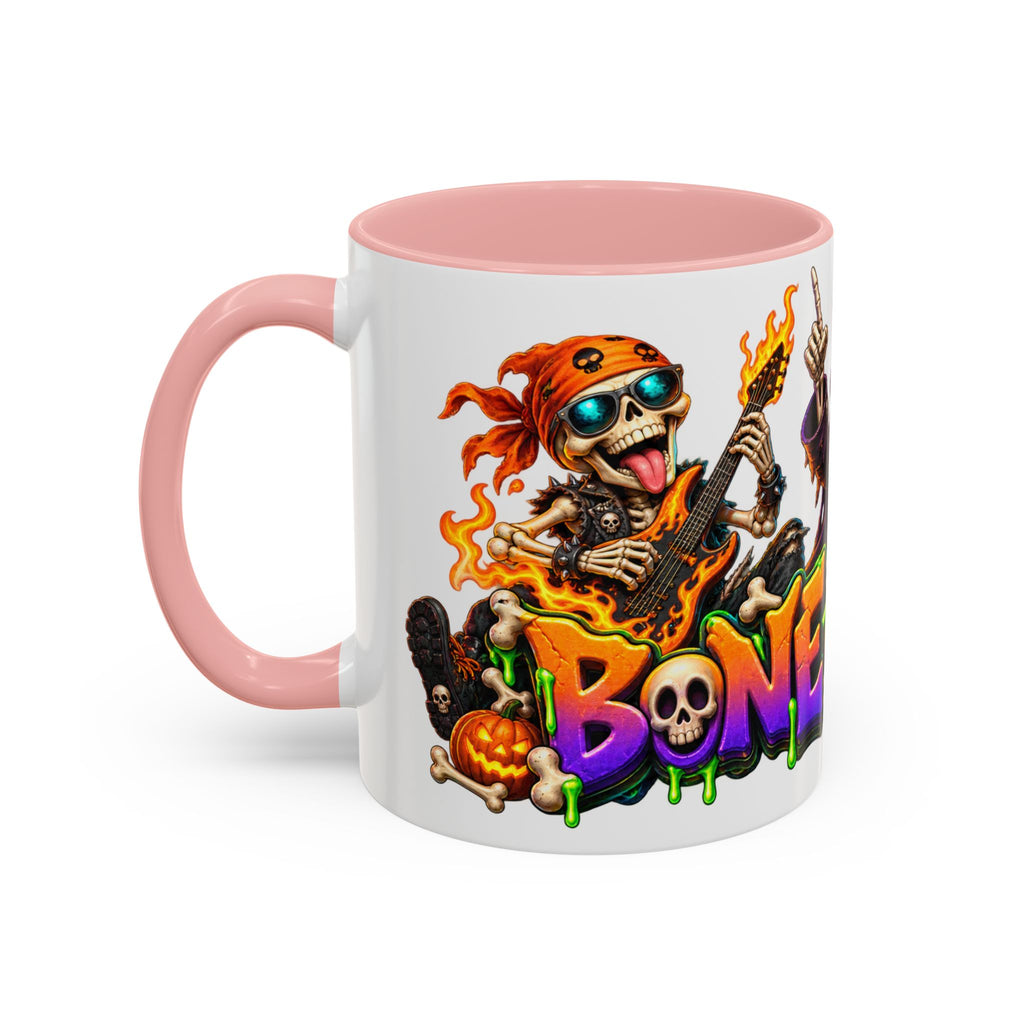 Bone to Be Wild Skeleton Crew Halloween White Mug