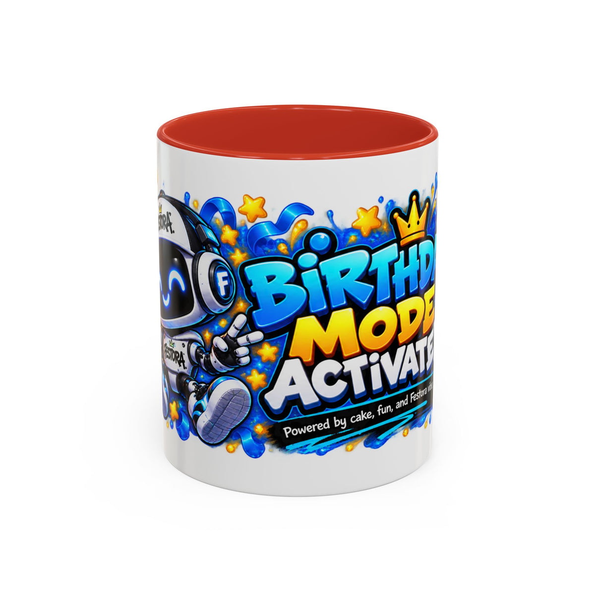 Festora Bot Birthday Mug – Birthday Mode Activated Robot Coffee Cup