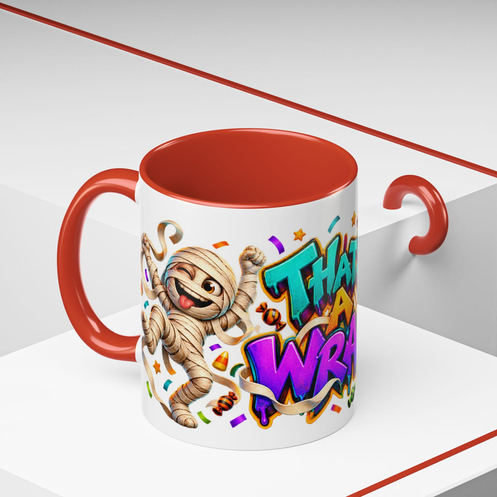 That’s a Wrap Funny Halloween Mummy Party White Mug