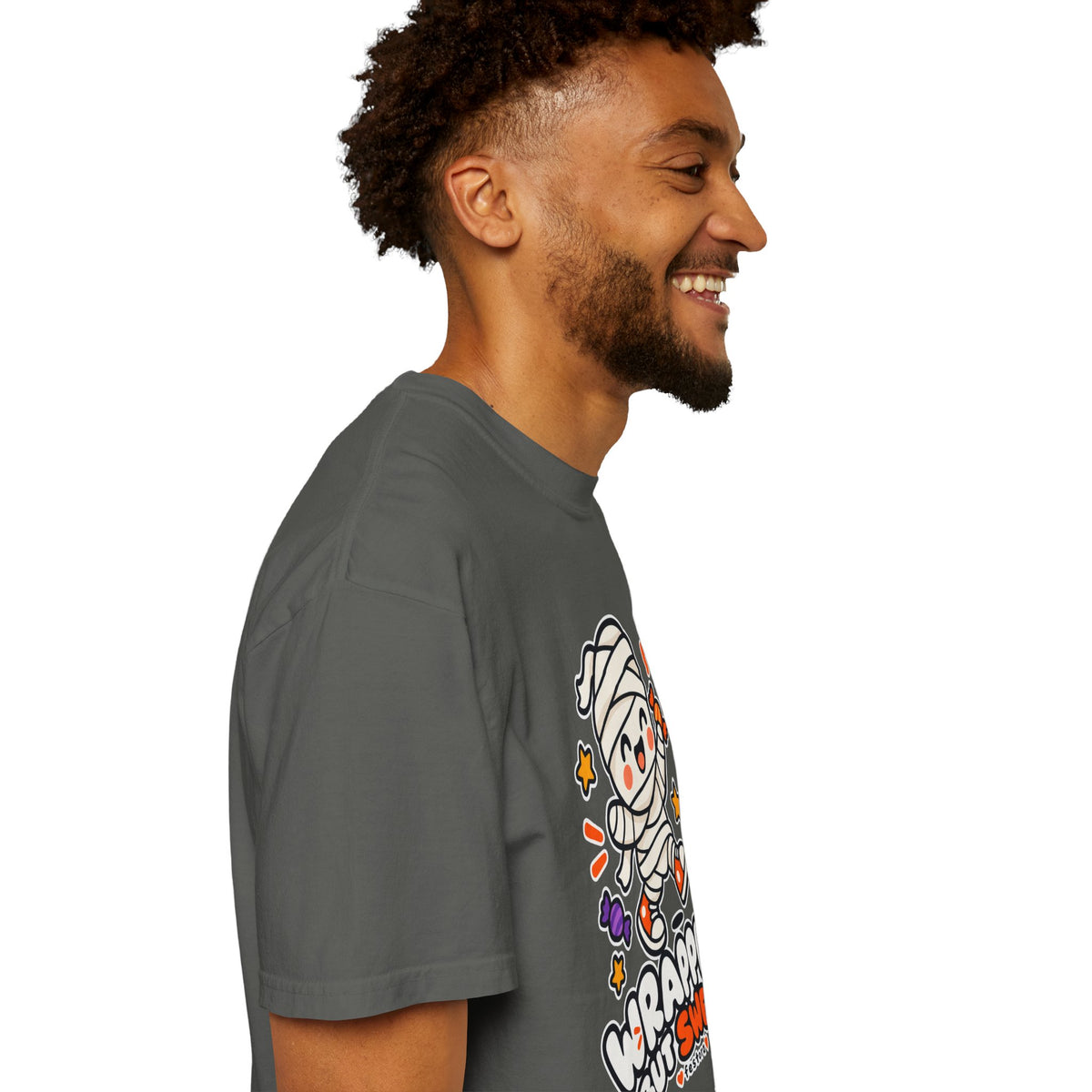 Wrapped but Sweet Halloween T-Shirt | Cute Mummy Graphic Tee