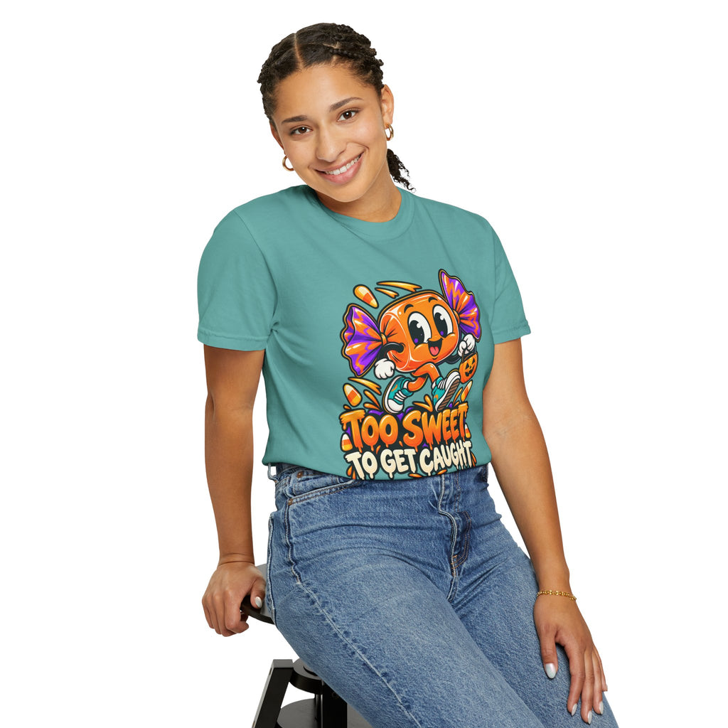 Too Sweet to Get Caught – Cute Halloween Candy T-Shirt