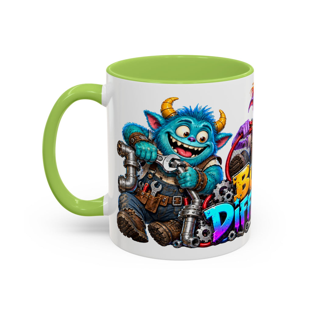 Built Different Monster Workshop Halloween White Mug