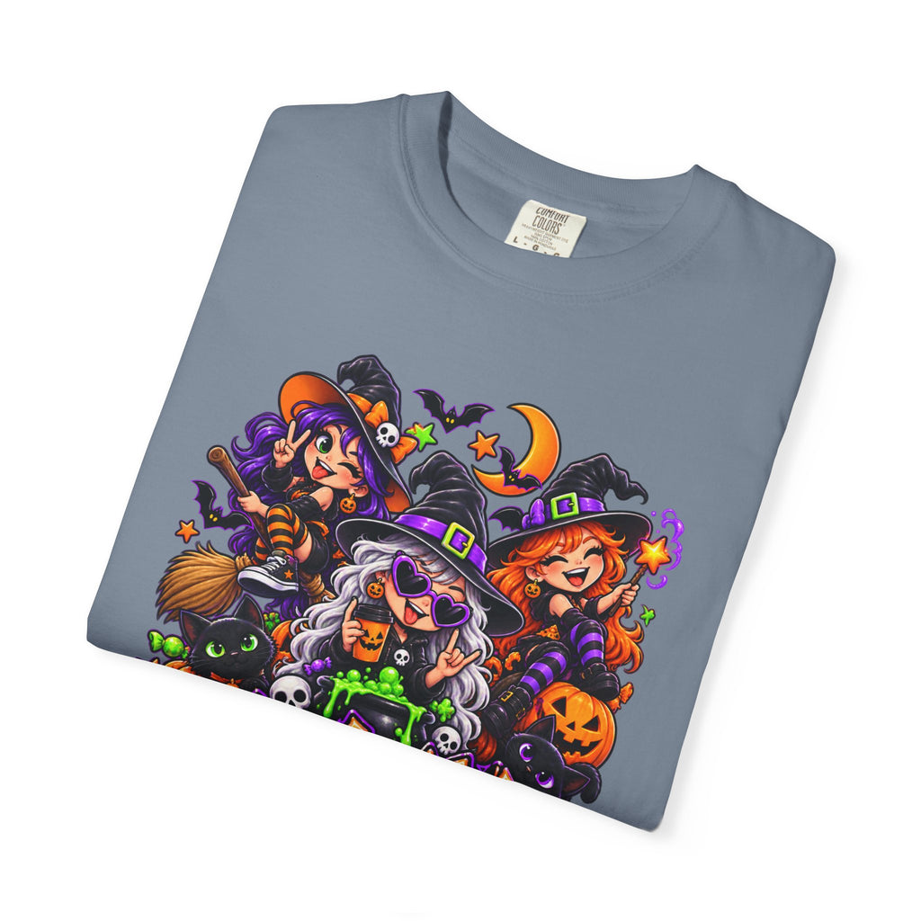 Witchy & Wild – Halloween Witch Crew Graphic T-Shirt