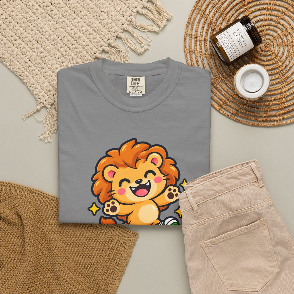 Stay Roarsome – Cute Happy Lion Graphic T-Shirt