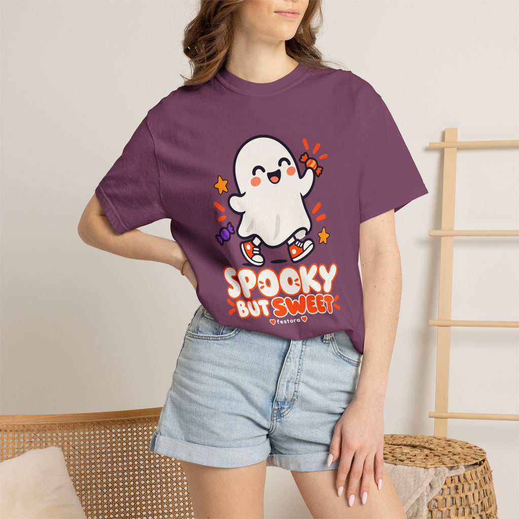 Spooky but Sweet Ghost T-Shirt | Cute Halloween Graphic Tee