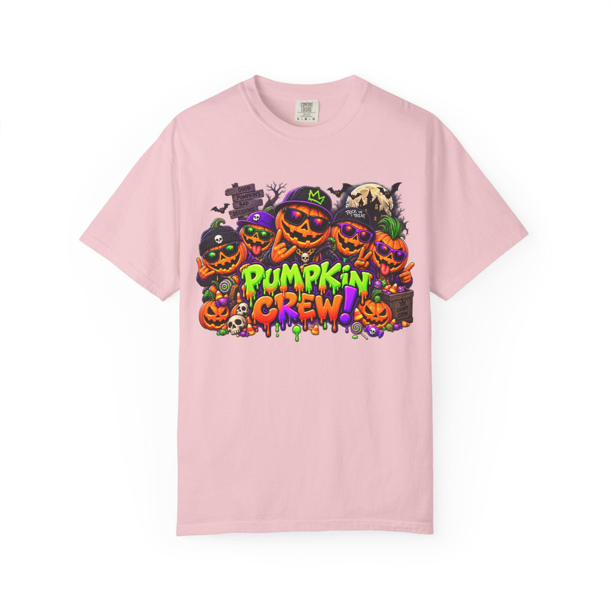 Pumpkin Crew Halloween T-Shirt – Funny Jack O’ Lantern Graphic Tee