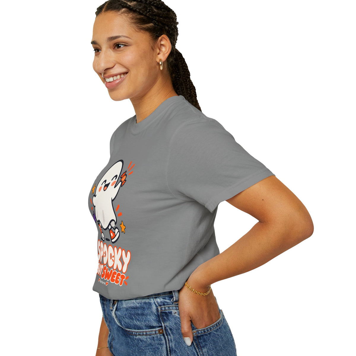 Spooky but Sweet Ghost T-Shirt | Cute Halloween Graphic Tee