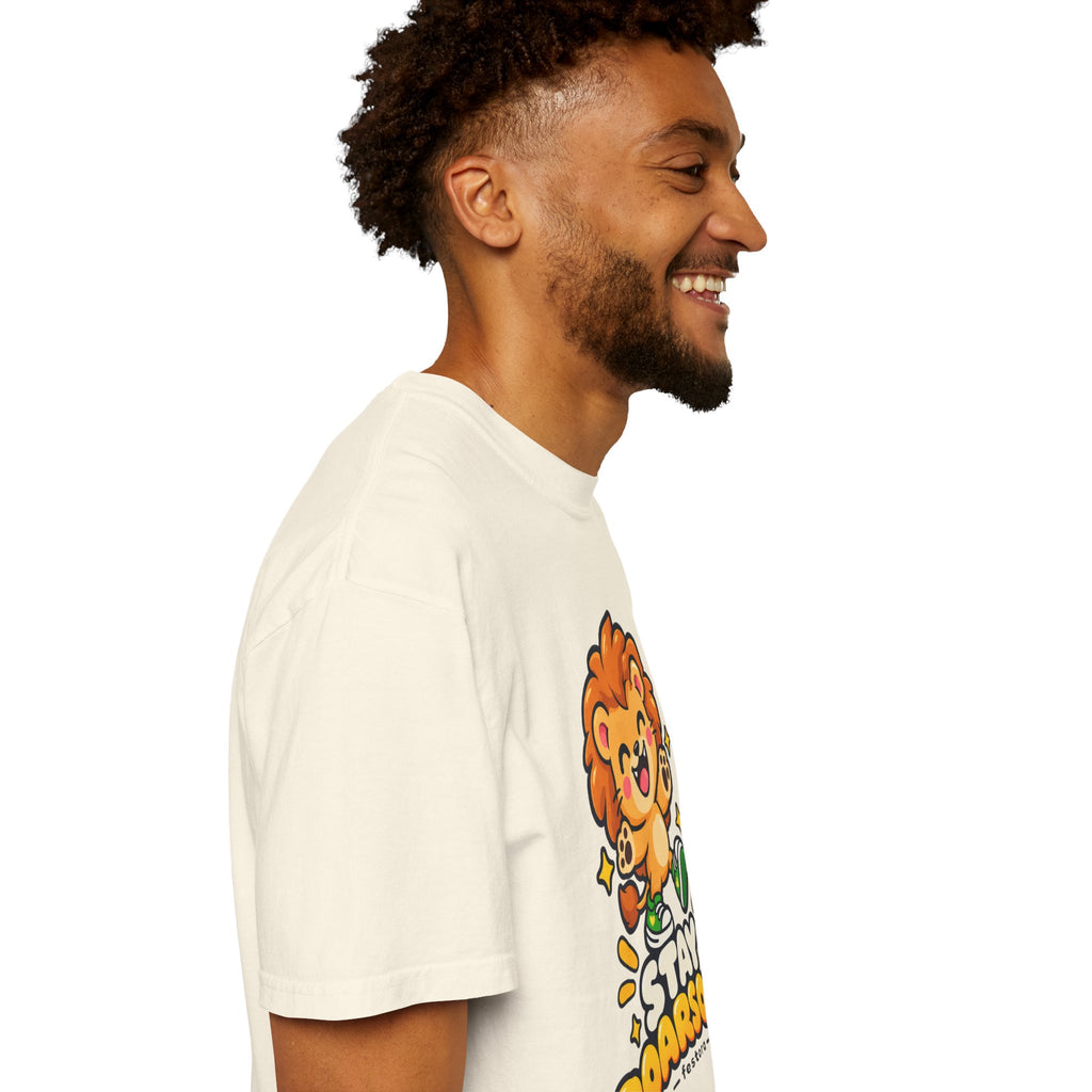 Stay Roarsome – Cute Happy Lion Graphic T-Shirt