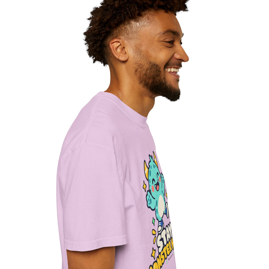 Stay Monster Happy – Cute Monster Graphic T-Shirt