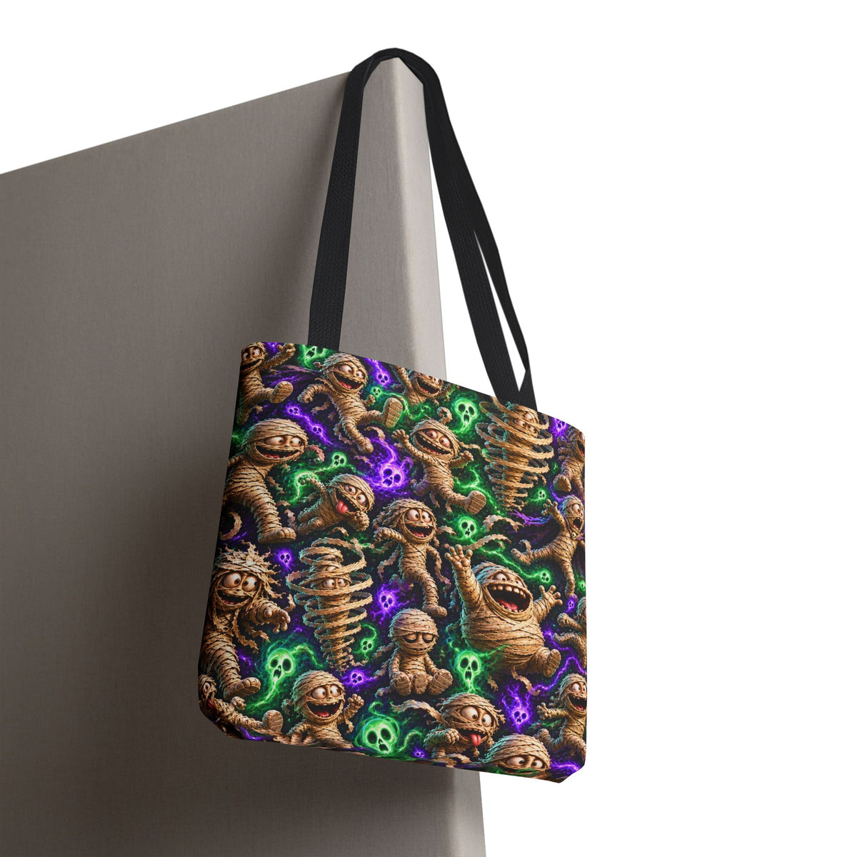 Mummy Party Tote Bag — Cute Spooky Halloween All-Over Print Tote