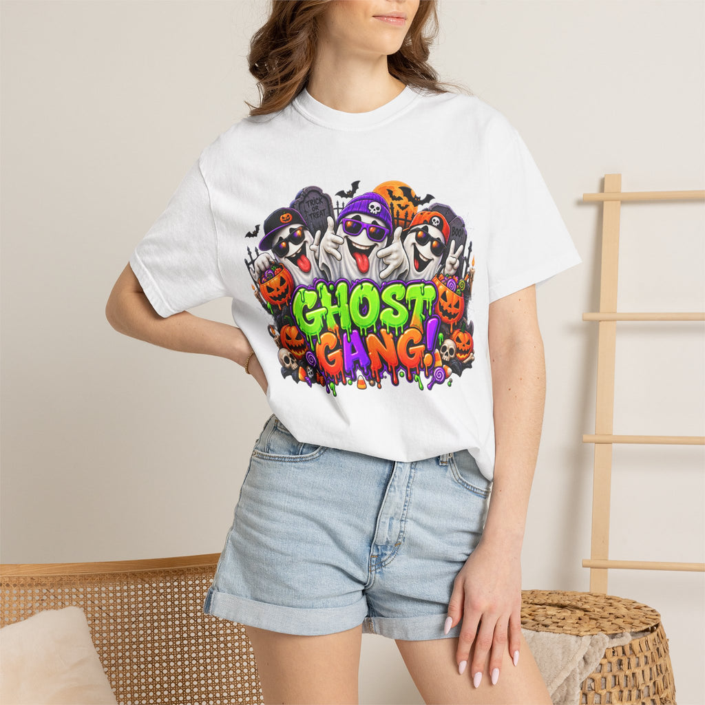 Ghost Gang Halloween T-Shirt – Funny Colorful Ghost Graphic Tee