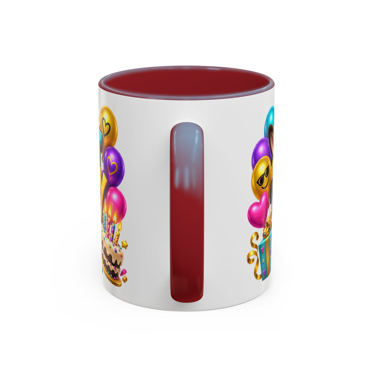 Kickin’ It Birthday Style Donkey White Mug – Funny Happy Birthday Party Cup, Cute Colorful Gift