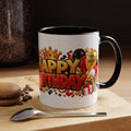 Happy Birthday Eagle Mug – Colorful 3D Birthday Gift – White Coffee Mug
