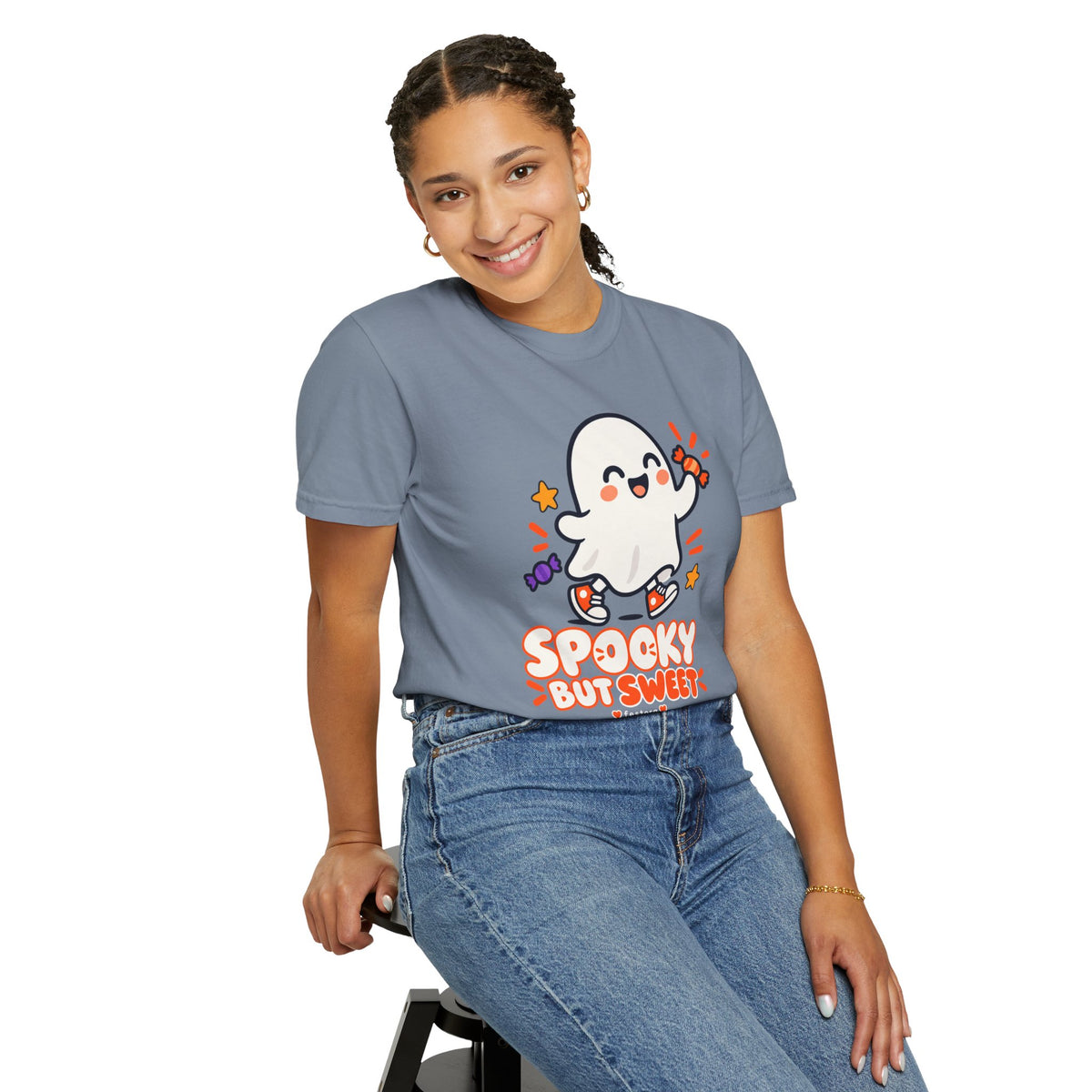 Spooky but Sweet Ghost T-Shirt | Cute Halloween Graphic Tee