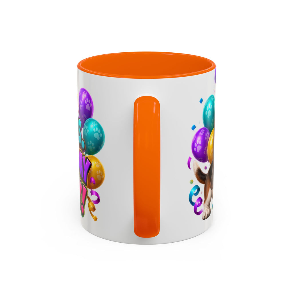 Short Legs Big Birthday Energy Basset Hound White Mug