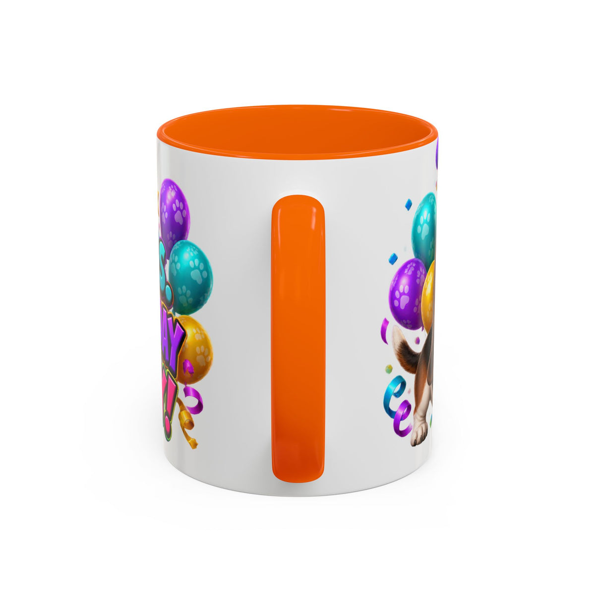 Short Legs Big Birthday Energy Basset Hound White Mug