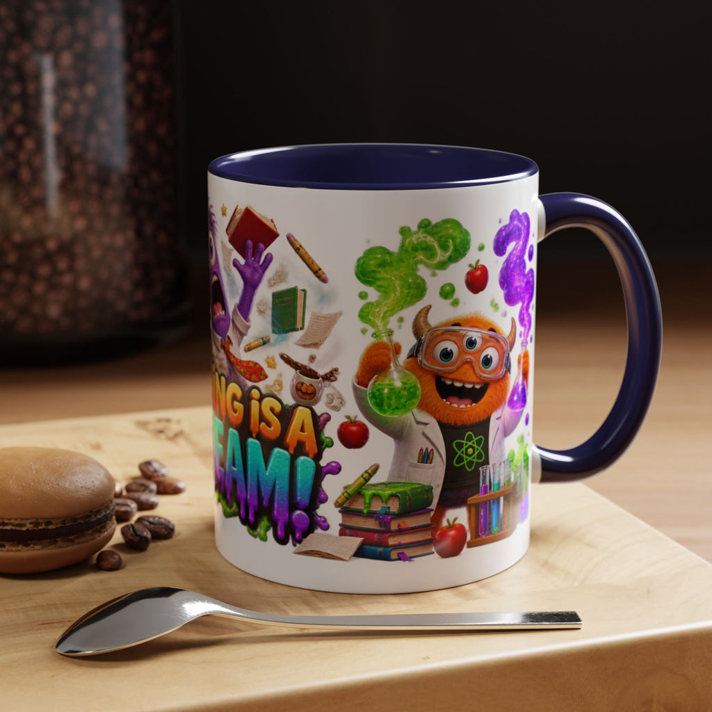Teaching Is a Scream Monster Teacher Halloween White Mug
