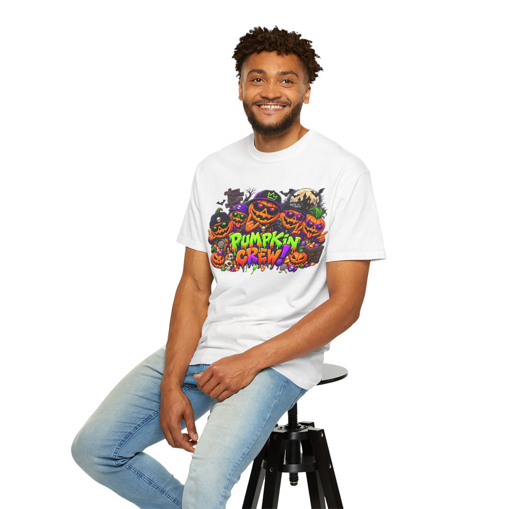 Pumpkin Crew Halloween T-Shirt – Funny Jack O’ Lantern Graphic Tee