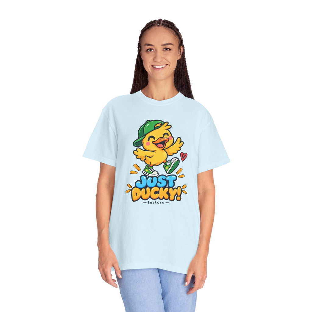 Just Ducky! – Cute Happy Duck Graphic T-Shirt