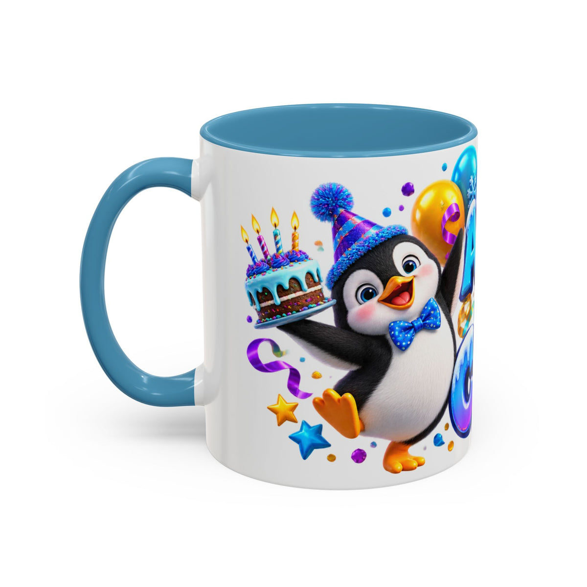 Another Year Cooler Penguin Birthday White Mug