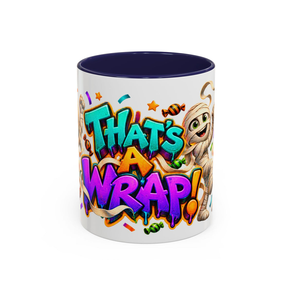 That’s a Wrap Funny Halloween Mummy Party White Mug