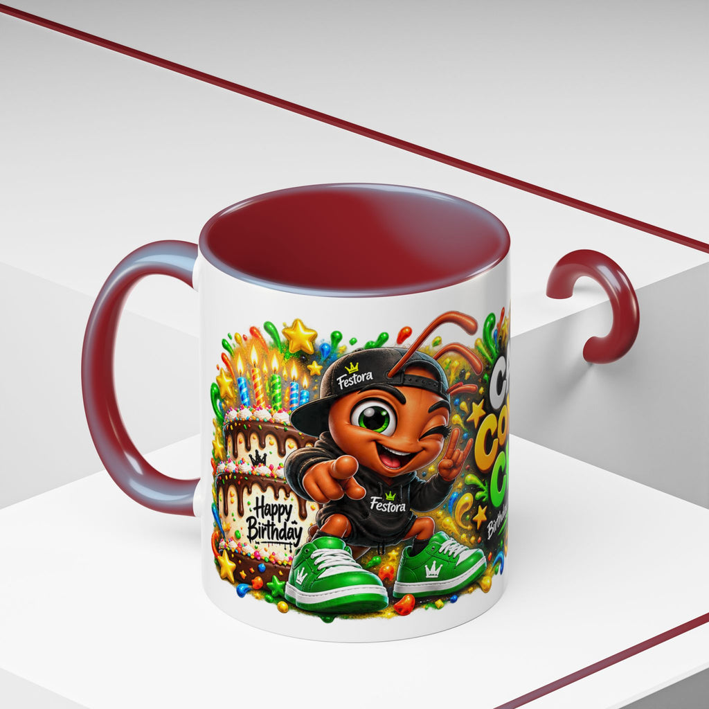 Festora Ant Birthday Mug – Cake Confetti Chaos Coffee Cup