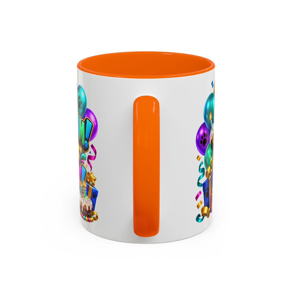 Panda-Monium! It’s Your Birthday White Mug – Cute Panda Birthday Cup, Colorful Fun Party Gift