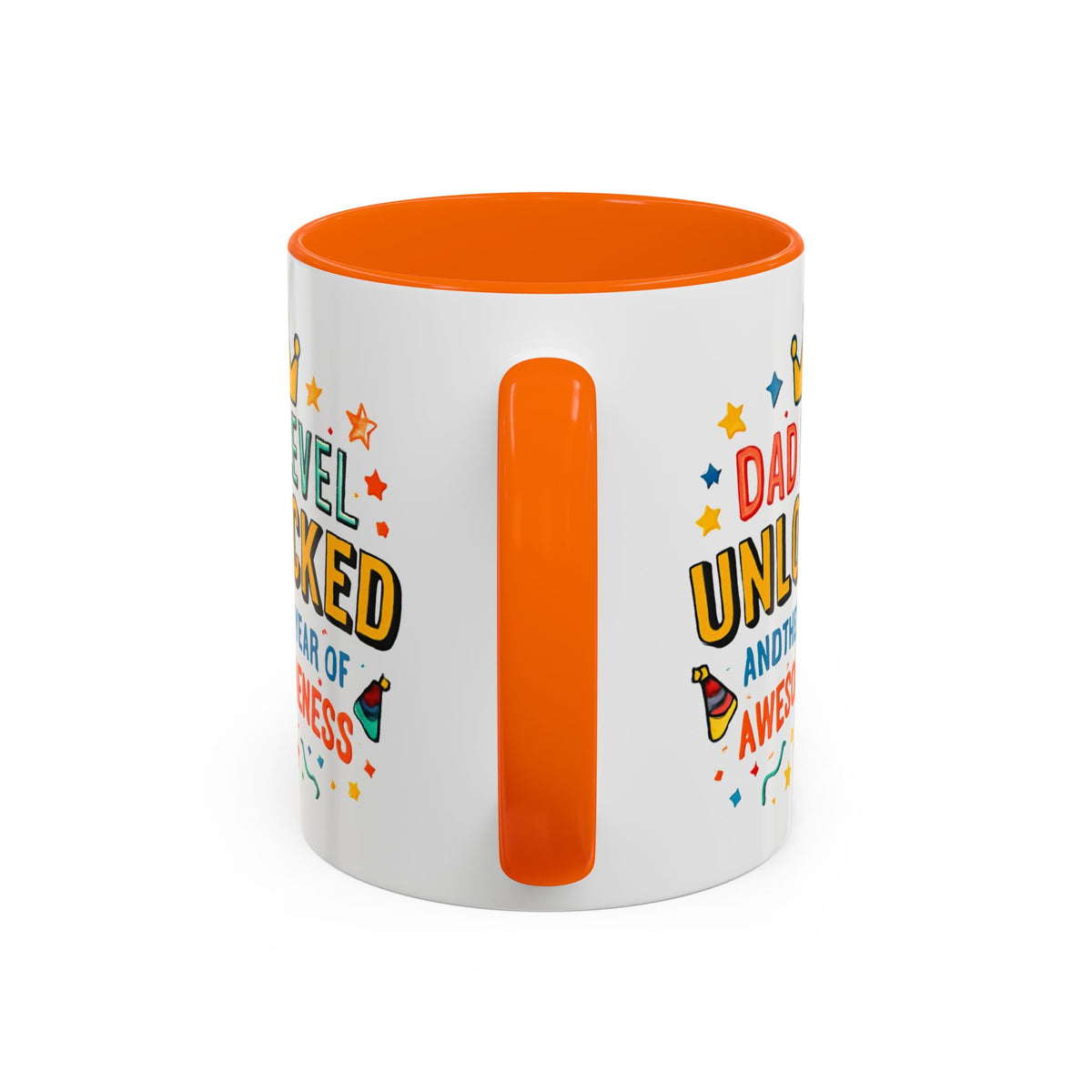Dad Level Unlocked Coffee Mug – Funny Father’s Day 11/15oz Accent Mug