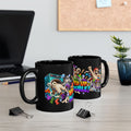 Wrapped Up in Trouble Mummy Halloween Black Mug