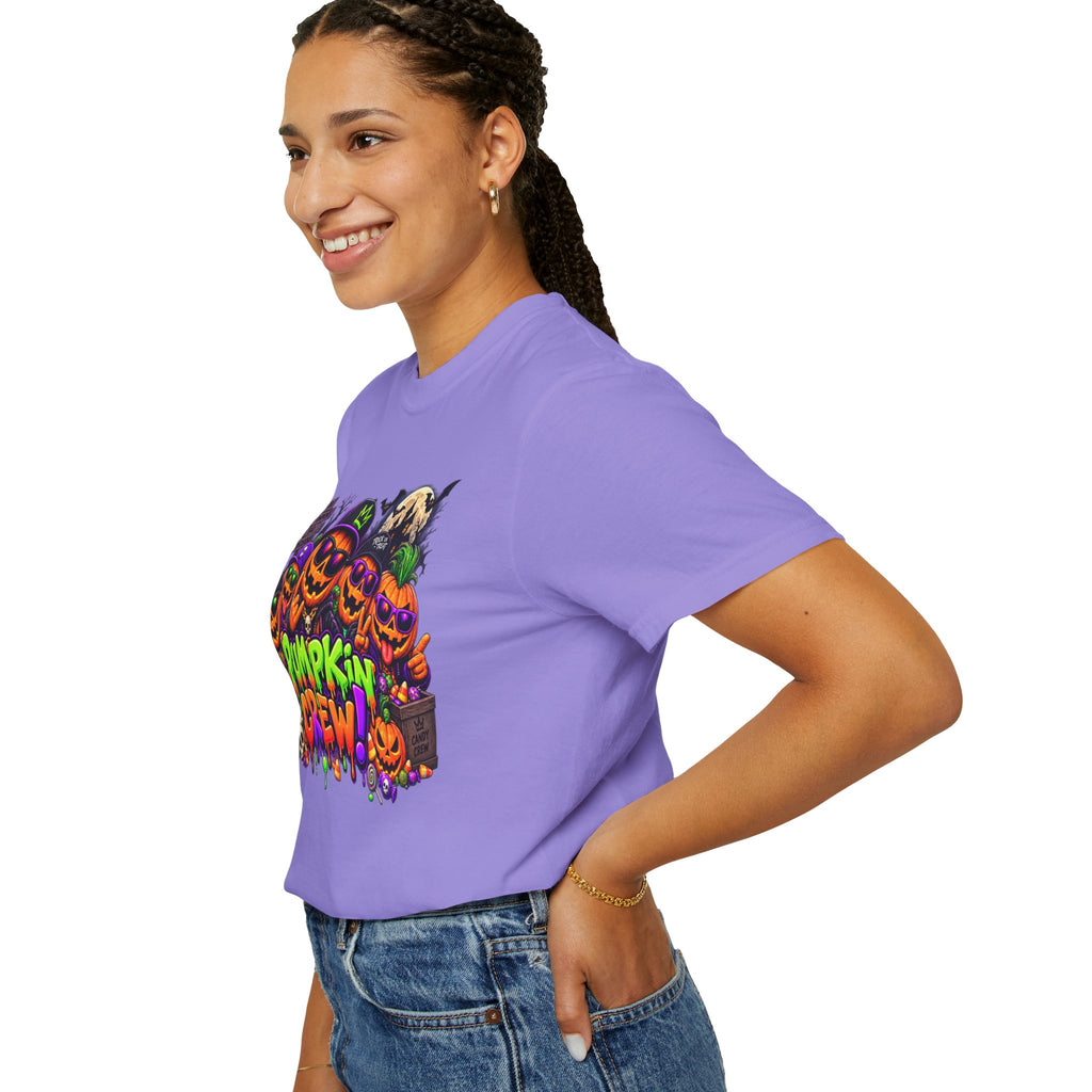 Pumpkin Crew Halloween T-Shirt – Funny Jack O’ Lantern Graphic Tee
