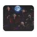 Funny Moonlit Vampires Mouse Pad — Halloween Pattern (9" x 8")