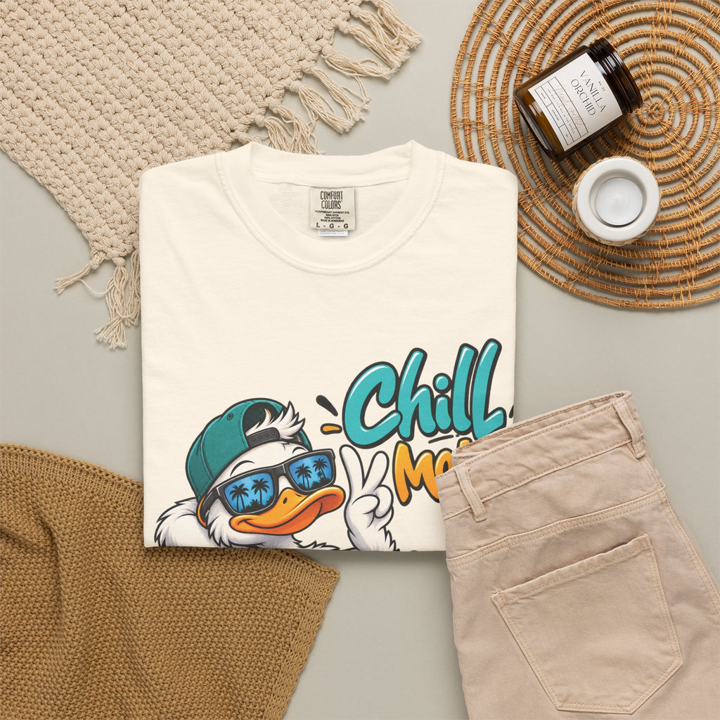 Chill Mode Duck Graphic T-Shirt | Festora Everyday