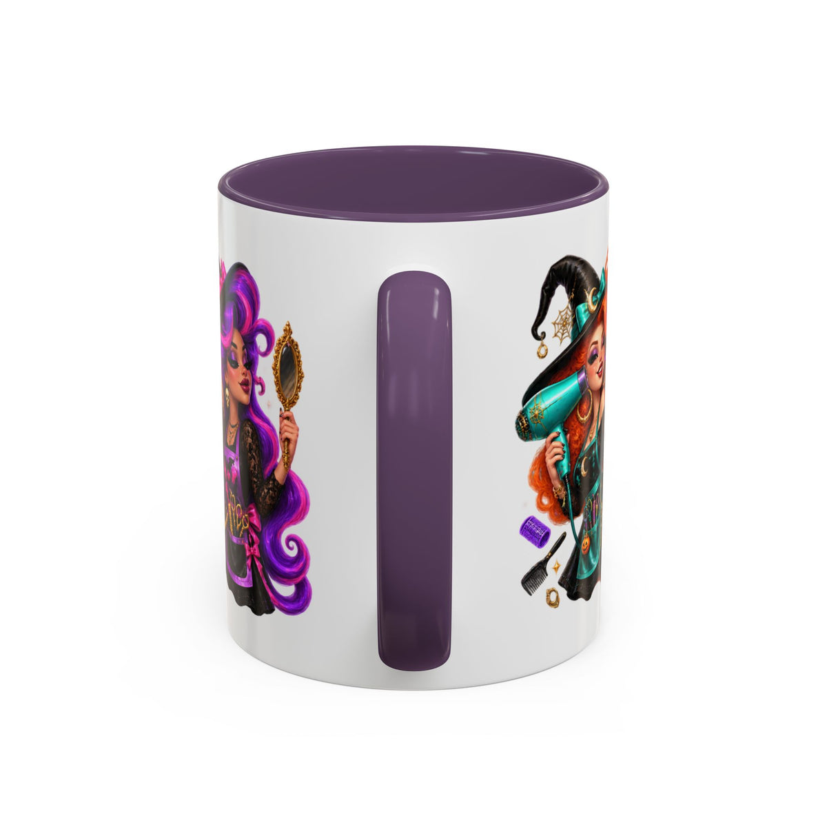 Bad Hair Witch Please Halloween Hairstylist White Mug