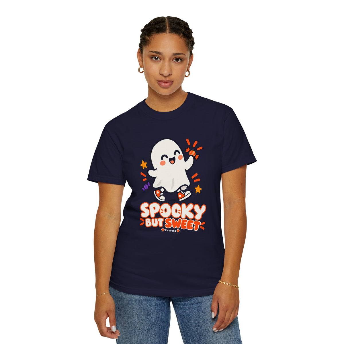Spooky but Sweet Ghost T-Shirt | Cute Halloween Graphic Tee