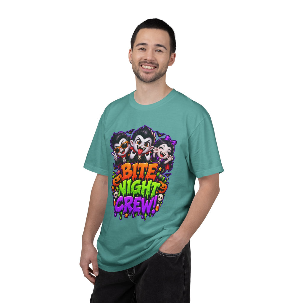 Bite Night Crew Halloween T-Shirt – Funny Vampire Graphic Tee